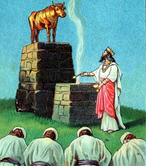 Jeroboam&#039;s idolatry.