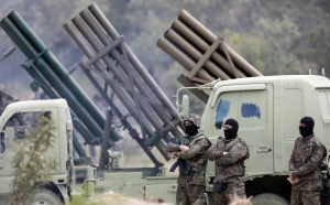 Hezbollah in training exercise, southern Lebanon, May 2023.