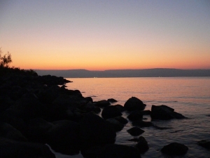 Dawn near Capernaum, by David Longworth