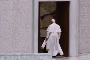 POPE FRANCIS during weekly audience at the Vatican 20/10/20. (Evandro Inetti/ZUMA Wire)