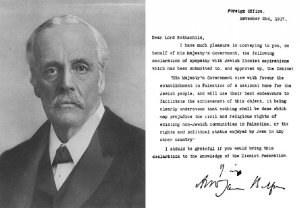 Lord Balfour and the declaration.