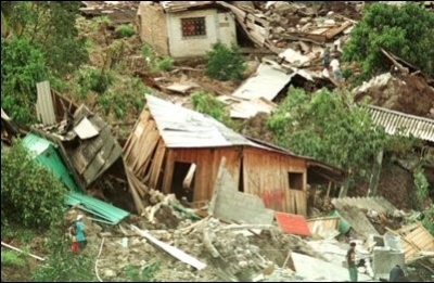 Effect of Hurricane Mitch in Honduras