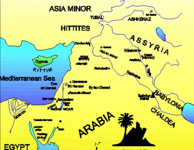 Map of Biblical lands