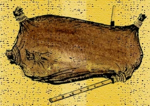 Dulcimer goatskin