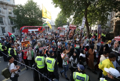 Al Quds march, London, 2018.