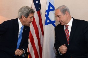 US Secretary of State John Kerry, with Israeli PM Netanyahu.