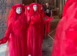 Extinction Rebellion ceremony in Bristol Cathedral (June 15th 2023)