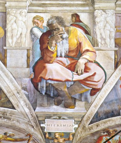 Jeremiah, as depicted by Michelangelo
