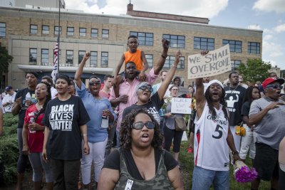 Black Lives Matter protest this week in Cincinnatti.