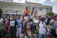 Black Lives Matter protest this week in Cincinnatti.