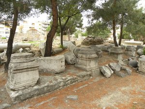 Ruins at Thyatira, modern-day Akhisar, Turkey.