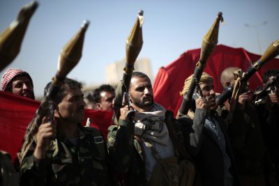 Houthi rebels in Yemen, warring against the Saudis.