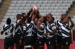 Fiji rugby team giving glory to God