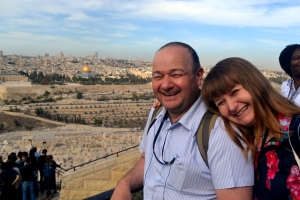 Brian &amp; Elizabeth Greenaway in Jerusalem