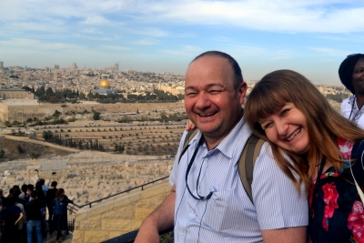 Brian &amp; Elizabeth Greenaway in Jerusalem