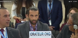 Mosab Yousef, speaking at the UN last week.