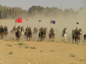 90th anniversary re-enactment of the epic cavalry charge.