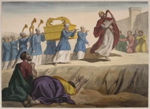 David escorting the Ark of the Covenant to Jerusalem