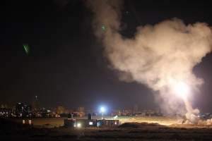 Iron Dome system intercepts Gaza rockets aimed at the city Ashdod